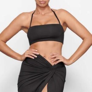 SKIMS Black Bikini Top